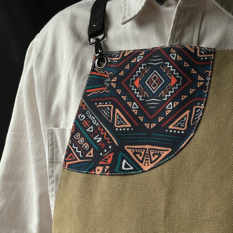 MONOCHROME PATTERN APRON